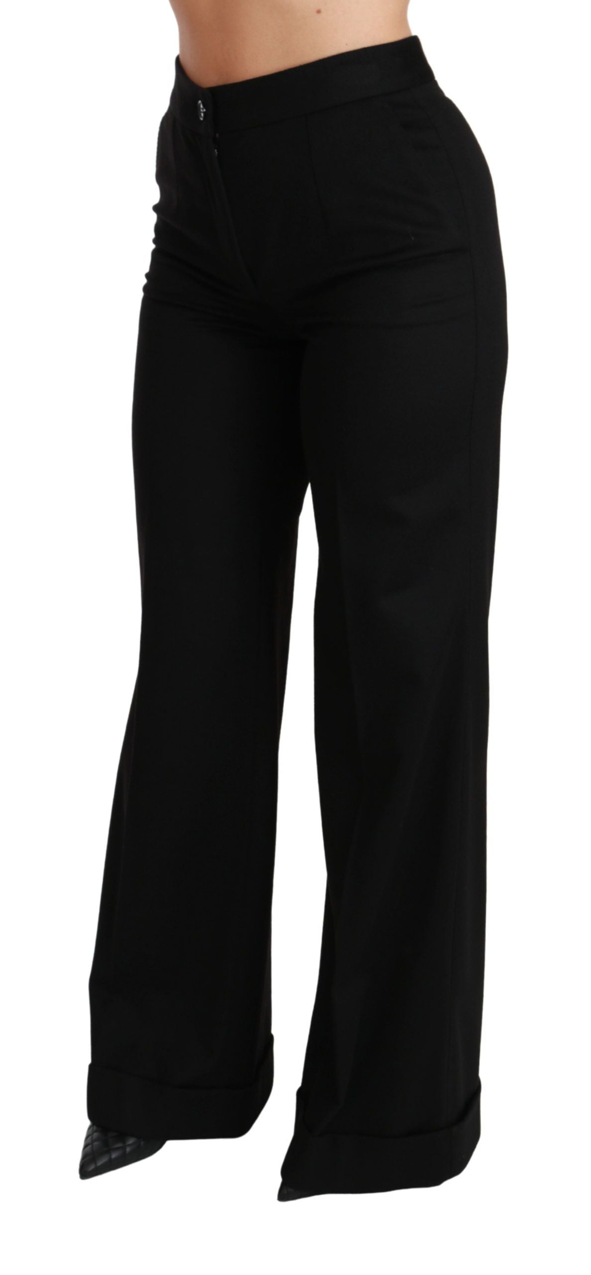 Dolce & Gabbana Elegant High Waist Flared Cashmere Pants