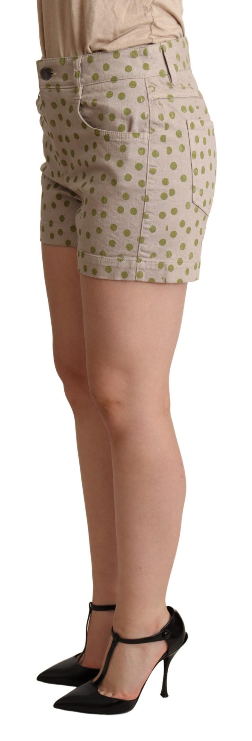 Dolce & Gabbana Chic Polka Dot Cotton Stretch Shorts