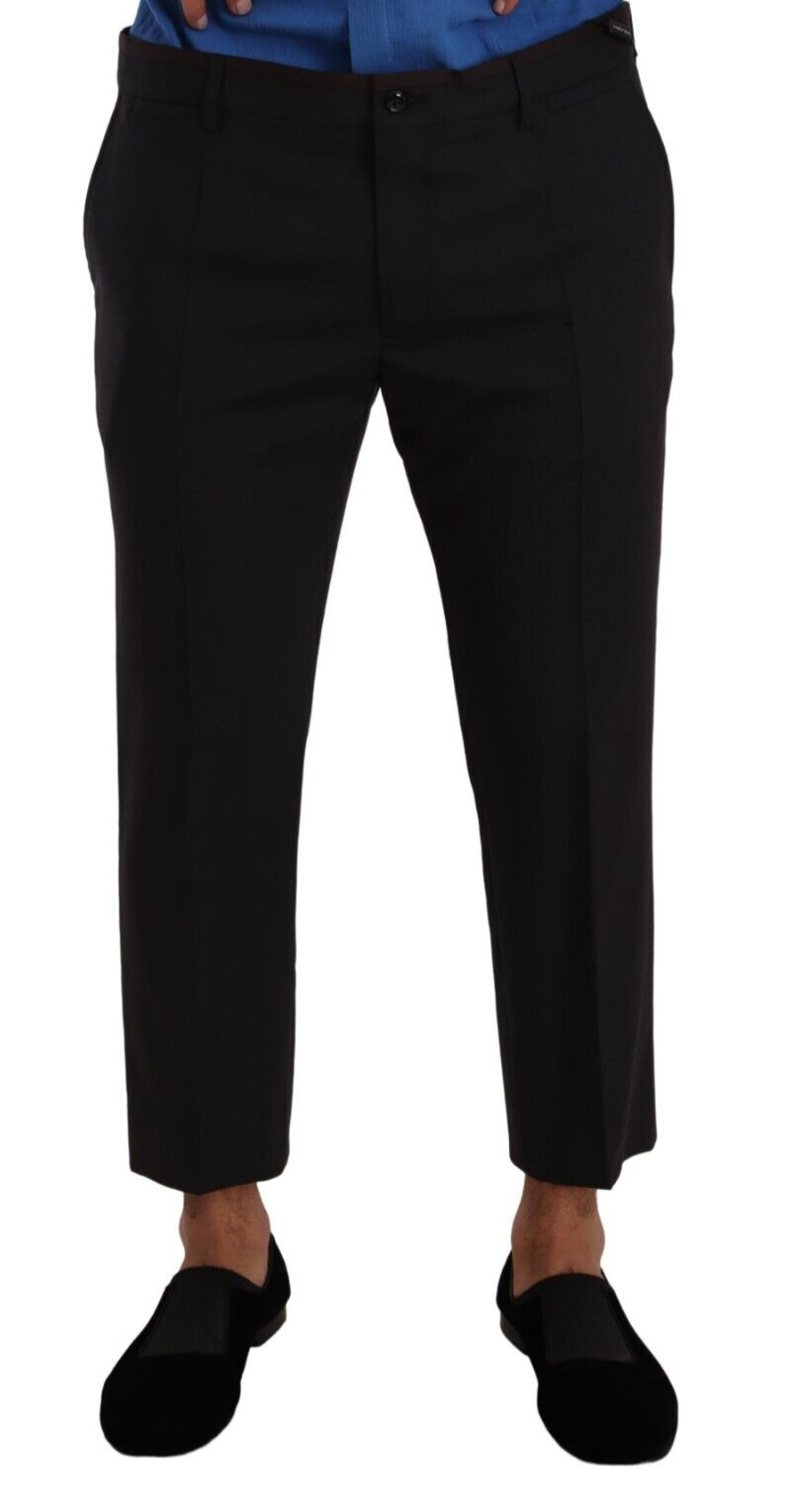 Dolce & Gabbana Elegant Cropped Wool Stretch Pants