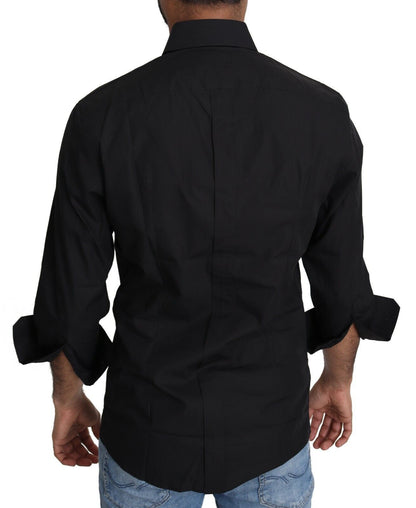 Dolce & Gabbana Elegant Black Slim Fit Dress Shirt