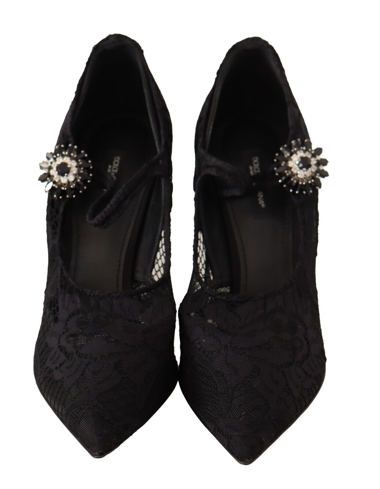 Dolce & Gabbana Elegant Black Lace Stiletto Pumps