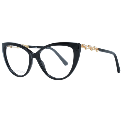 Swarovski Elegant Black Cat Eye Designer Eyeglasses