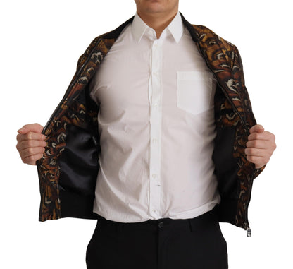 Dolce & Gabbana Elegant Brown Blouson Jacket