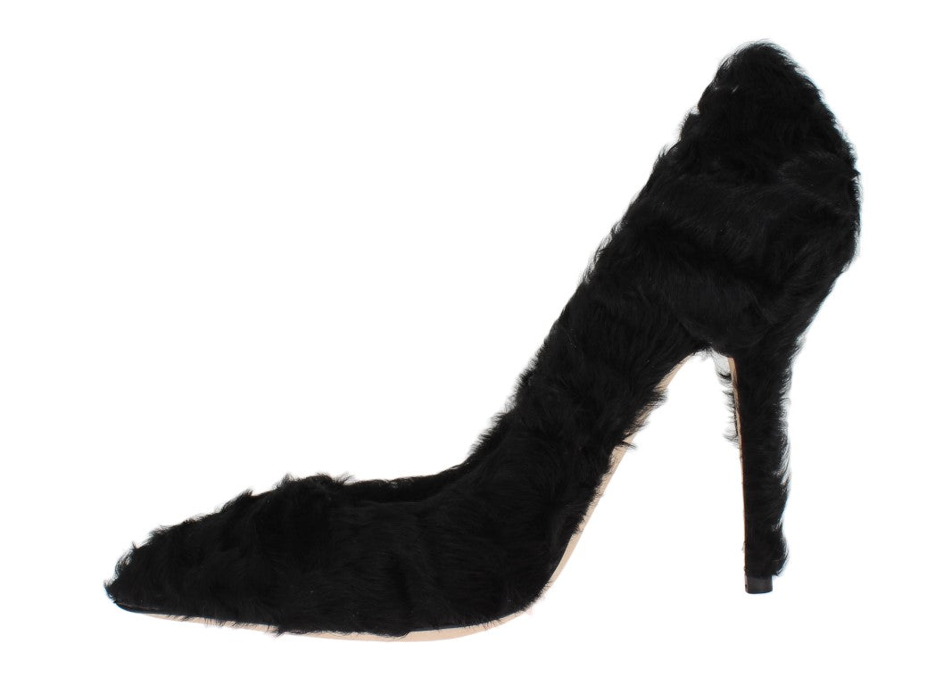 Dolce & Gabbana Elegant Pumps in Luxe Xiangao Fur Leather