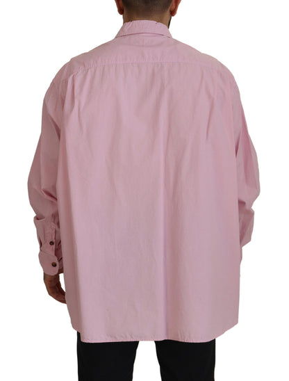 Dolce & Gabbana Elegant Pink Casual Cotton Shirt