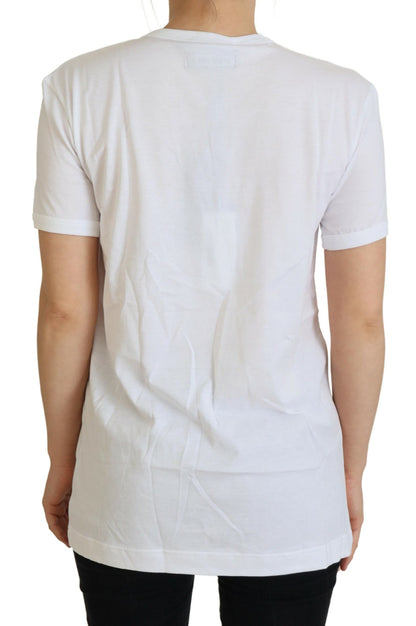 Dolce & Gabbana Elegant White Crewneck Cotton T-Shirt