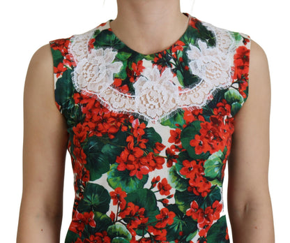 Dolce & Gabbana Chic Floral Print Tank Top Vest