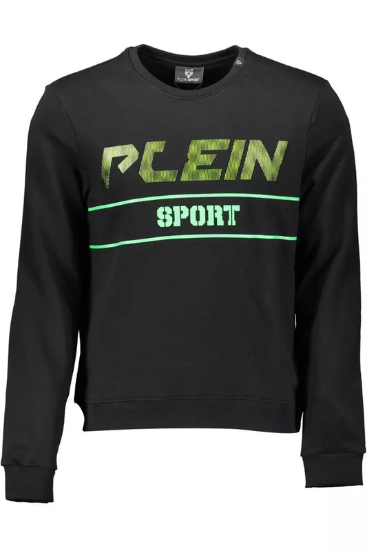 Plein Sport Black Cotton Men Sweater