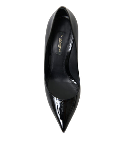 Dolce & Gabbana Elegant Black Patent Stiletto Heels