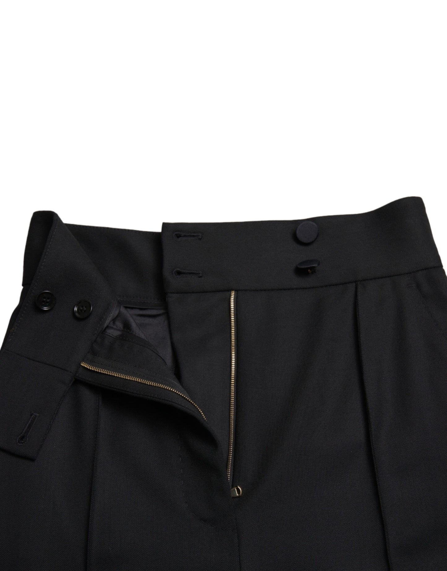 Dolce & Gabbana Elegant High Waist Tapered Wool Pants