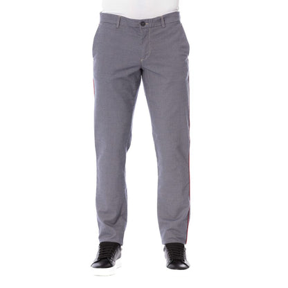 Trussardi Jeans Blue Cotton Men Pants