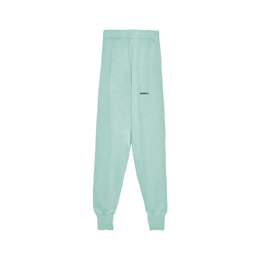 Hinnominate Mint Green Wool Blend Tracksuit Trousers