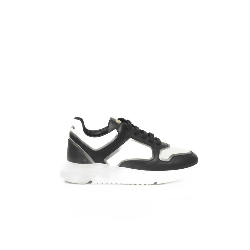 Cerruti 1881 Black Leather Men Sneaker