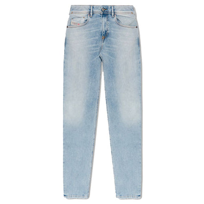 Diesel Light Blue Cotton Jeans & Pant