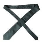 Dolce & Gabbana Green Silk Branded Logo Adjustable Men Tie