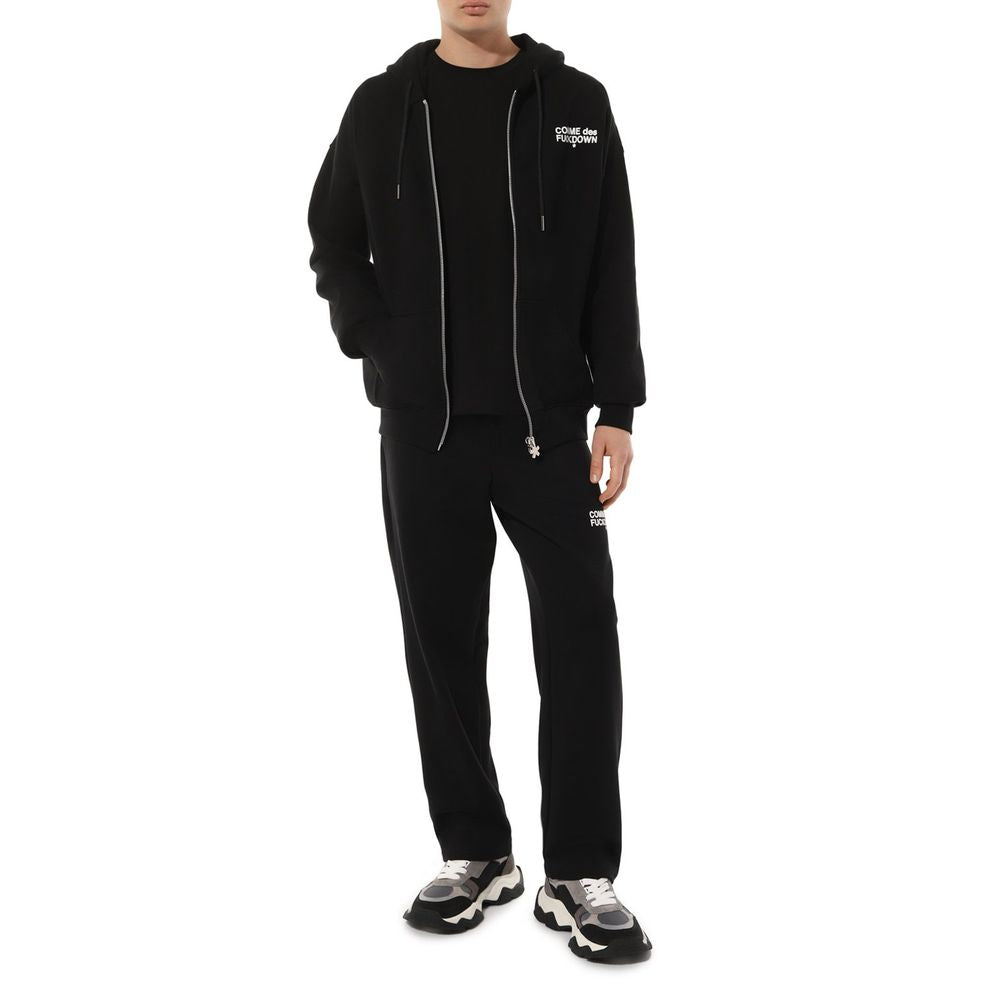 Comme Des Fuckdown Black Cotton Sweater