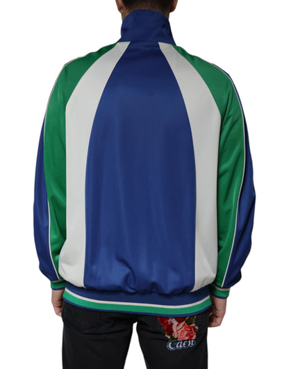 Dolce & Gabbana Multicolor Polyester Full Zip Bomber Jacket