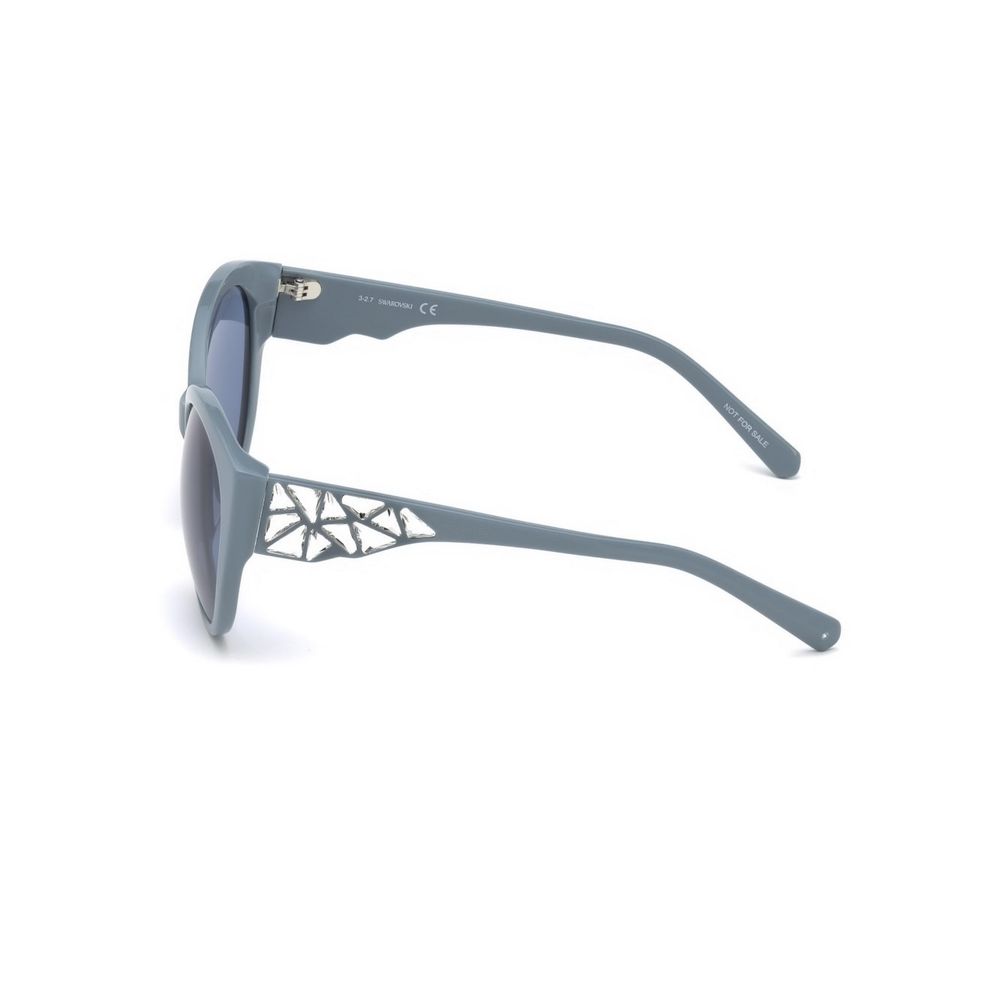 Swarovski Blue Plastic Sunglasses