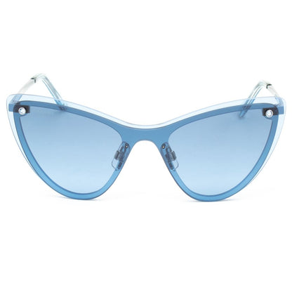 Swarovski Blue Metal Sunglasses