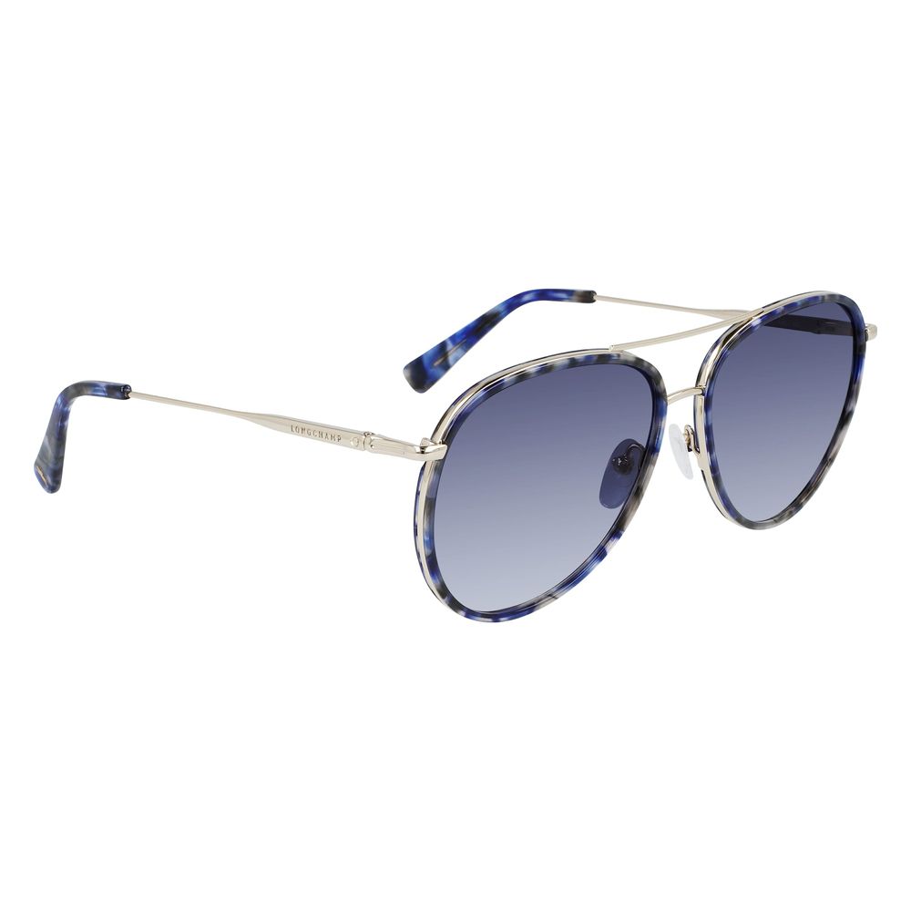 Longchamp Gold Metal Sunglasses