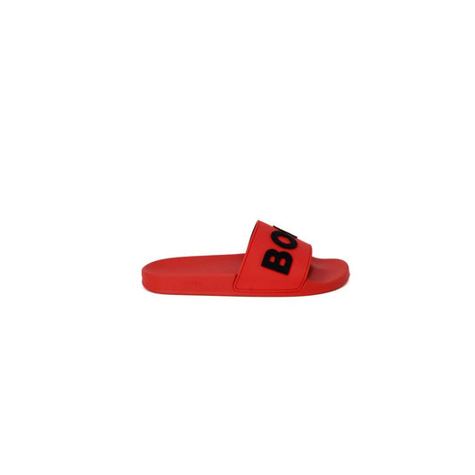 Hugo Boss Red Polyethylene Sandal