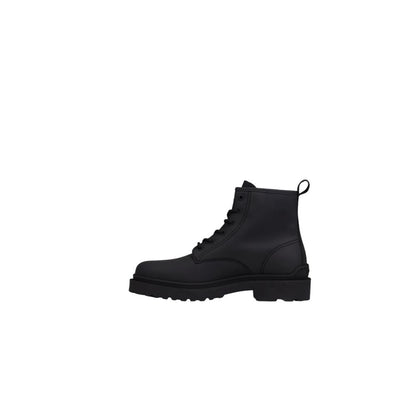 Tommy Hilfiger Jeans Black Leather Boot