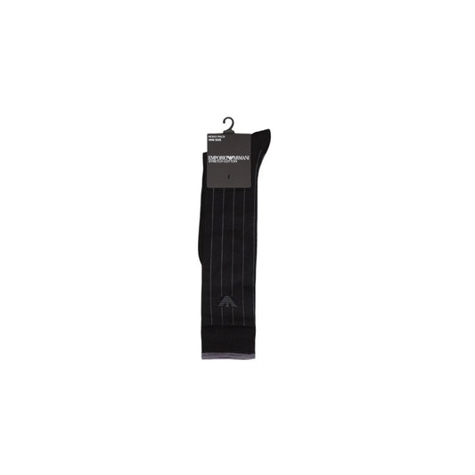 Emporio Armani Underwear Black Cotton Sock