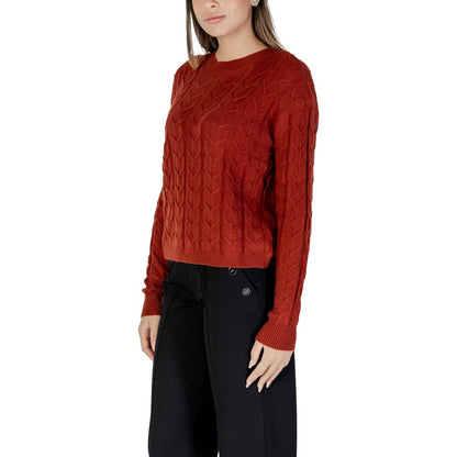 Vero Moda Red Viscose Sweater