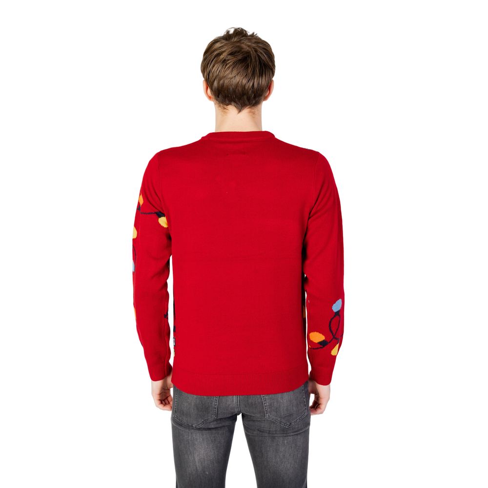 Only & Sons Red Acrylic Sweater