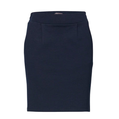 ICHI Blue Polyester Skirt