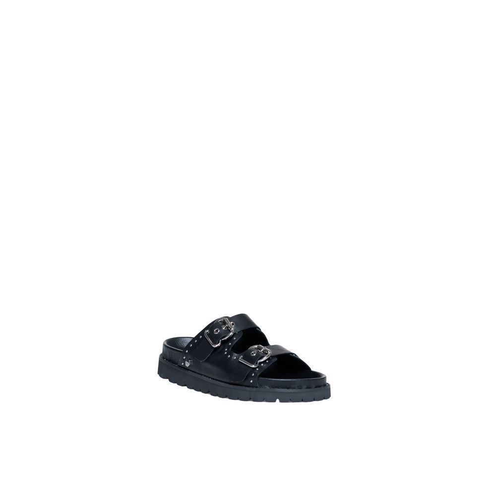 Cult Black Leather Sandal