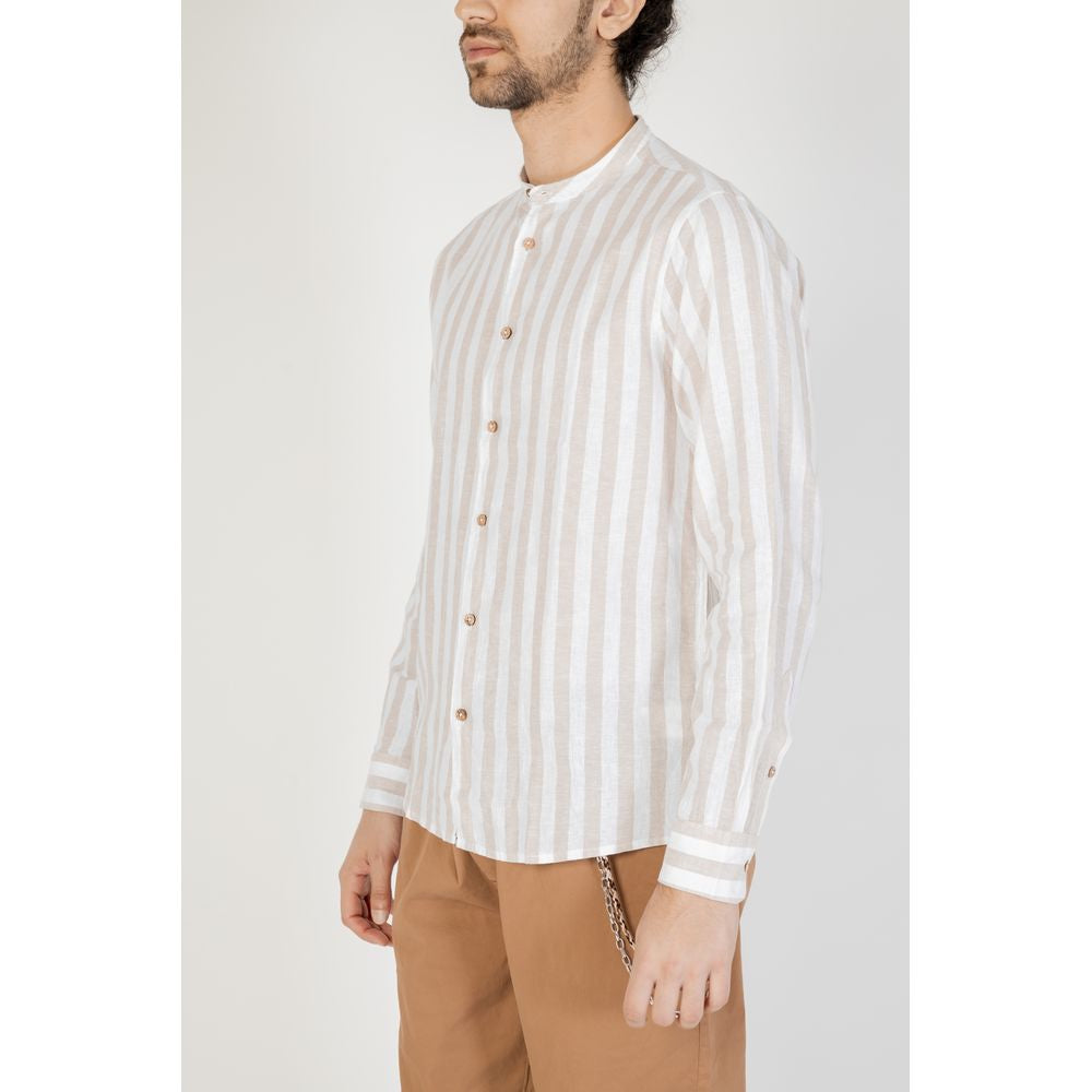 Hamaki-Ho Beige Linen Shirt