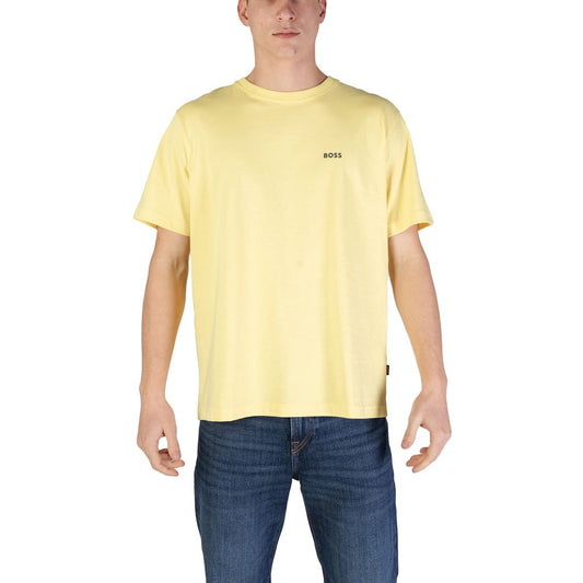 Hugo Boss Yellow Cotton T-Shirt