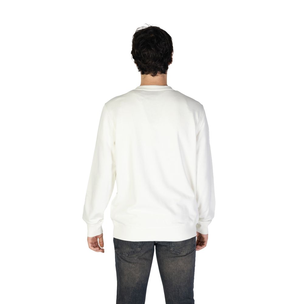 Hugo Boss White Cotton Sweater