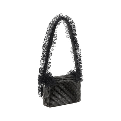 Self-Portrait Crystal Lace Shoulder Bag