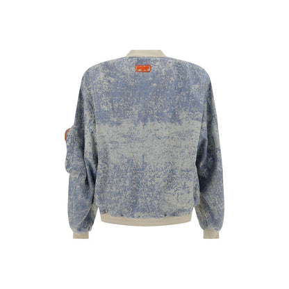 PDF Channel Denim Dust Bomber Jacket