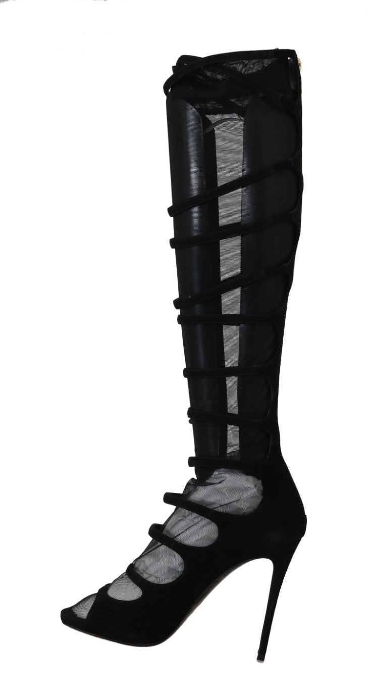 Dolce & Gabbana Elegance Redefined: Chic Knee-High Stiletto Boots