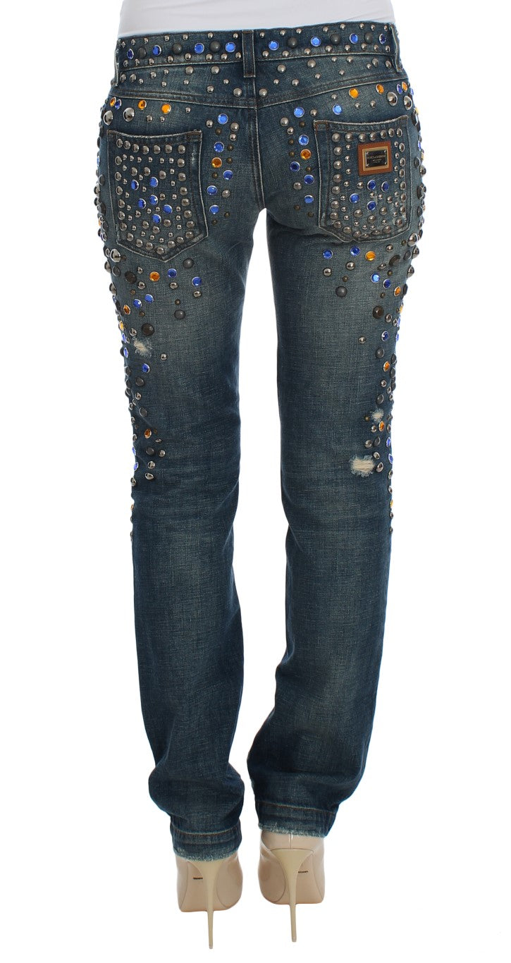 Dolce & Gabbana Enchanted Sicily Crystal Embellished Jeans